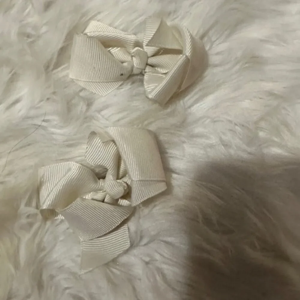 SET of Ivory Boutique Bows    7699  Handmade NWT Boutique